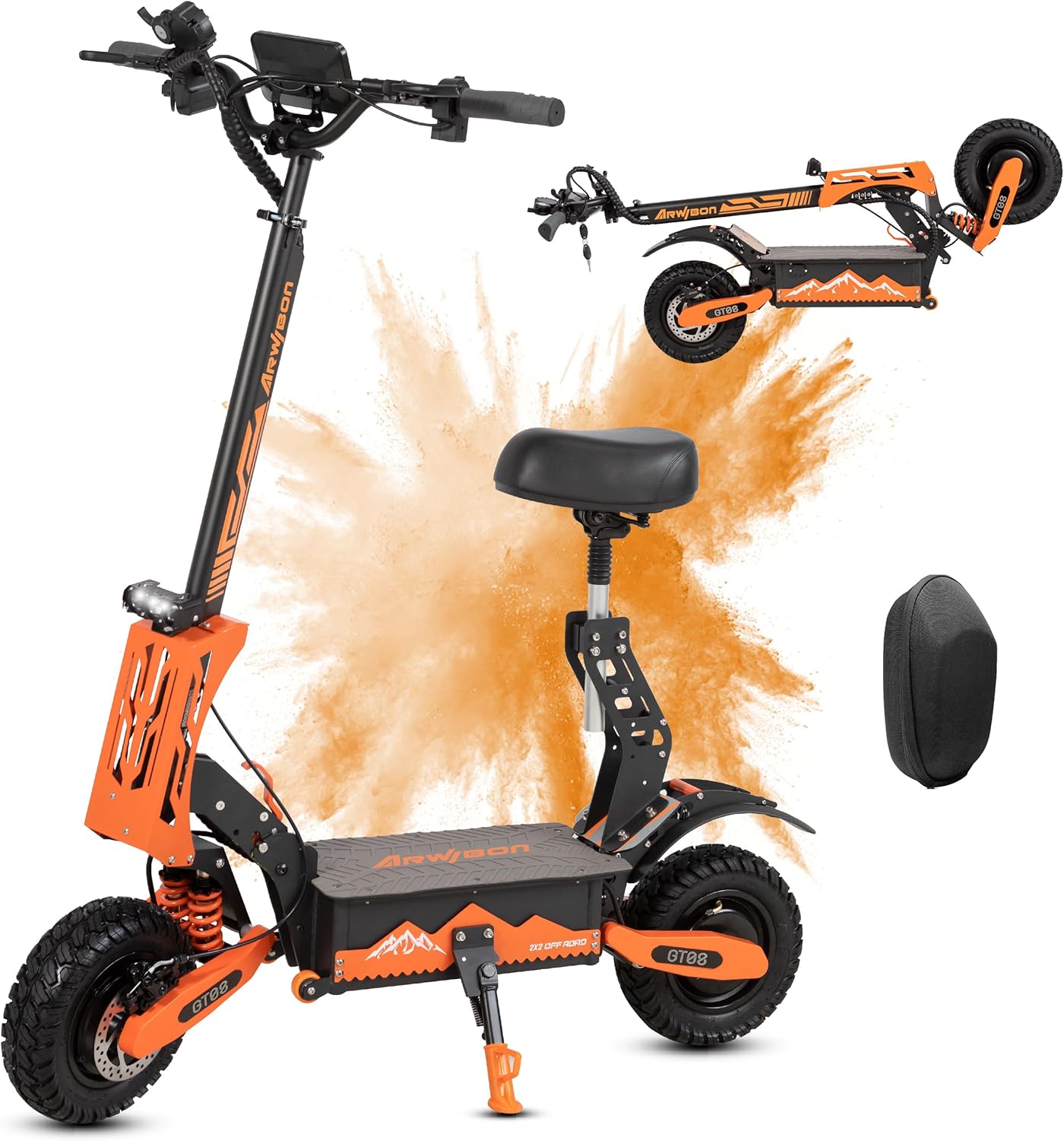 Arwibon GT08 Electric Scooter with double motors 2800W*2；60V/27Ah