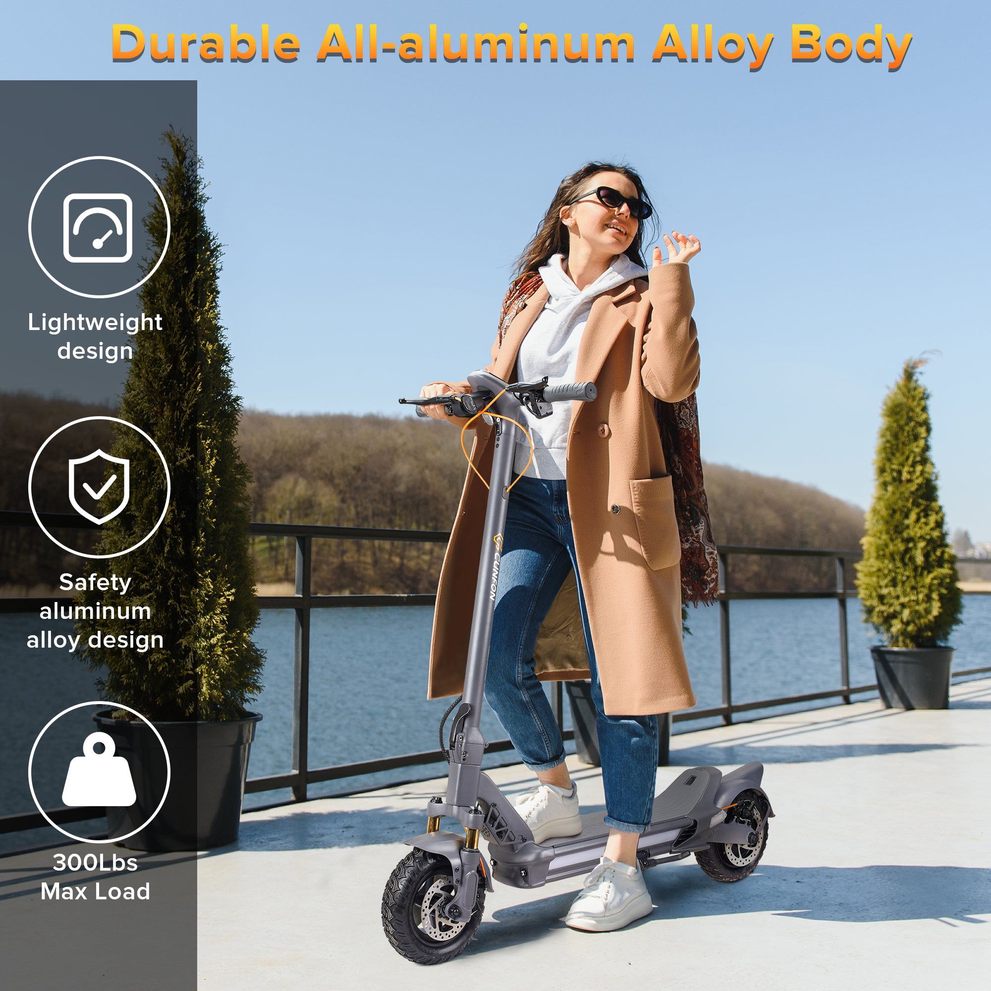 Cunfun Rz800 Cunfon RZ800 Adult Electric Scooter – Arwibon