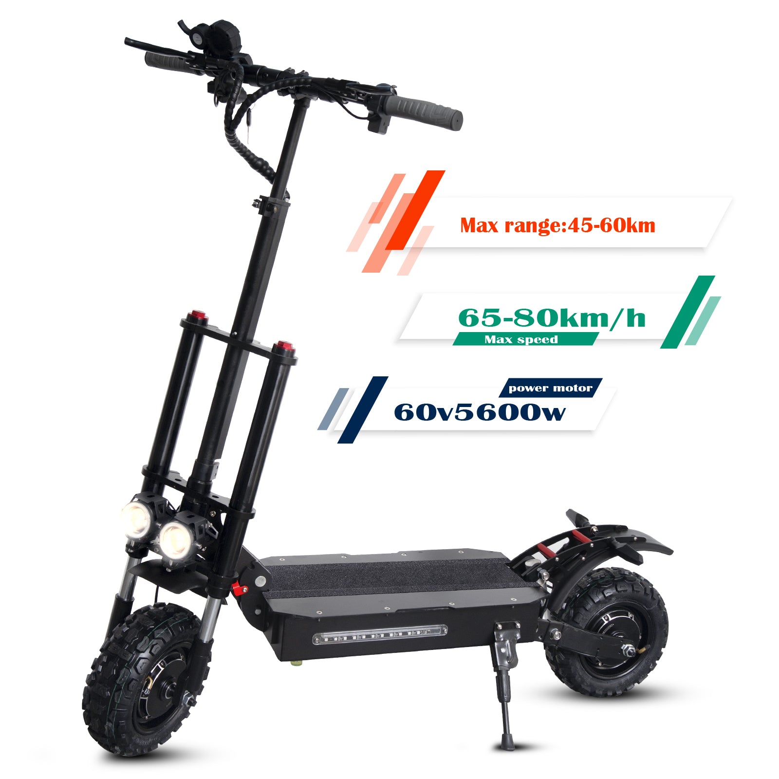 Q12Plus Electric Scooter with High Speed for Adults | 50 MPH 2800W *2 Dual Drive Motor