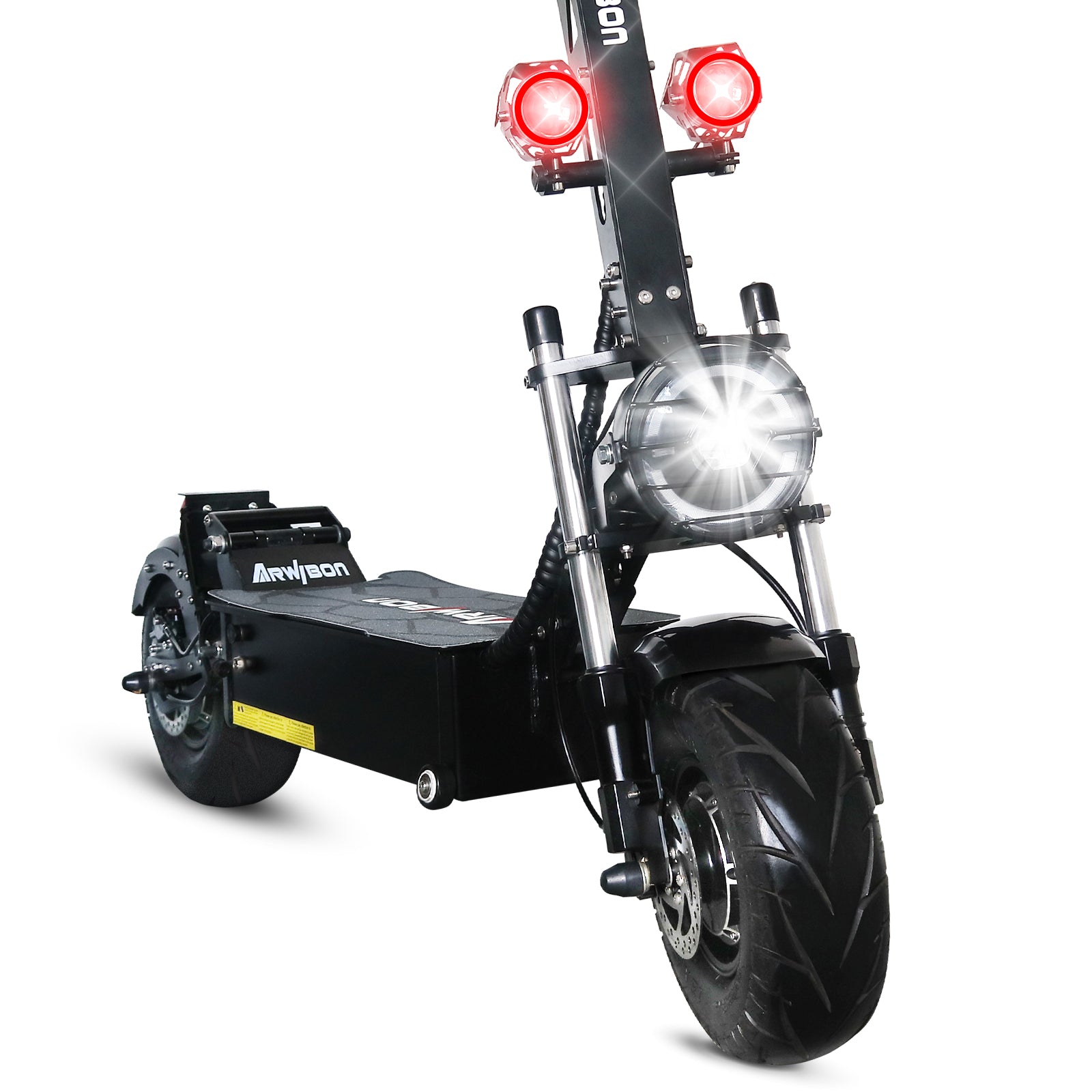 Arwibon Q13Pro Electric Scooter Adults--7000W 50 MPH 60V50AH Dual Drive 30-40 Miles Range 13" Large Tires with Dual 2 Chargers Foldable Commuter Scooter Double Brake